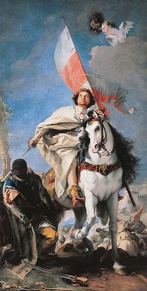 Giovanni Battista Tiepolo St Jacobus defeats the Moors. oil painting image